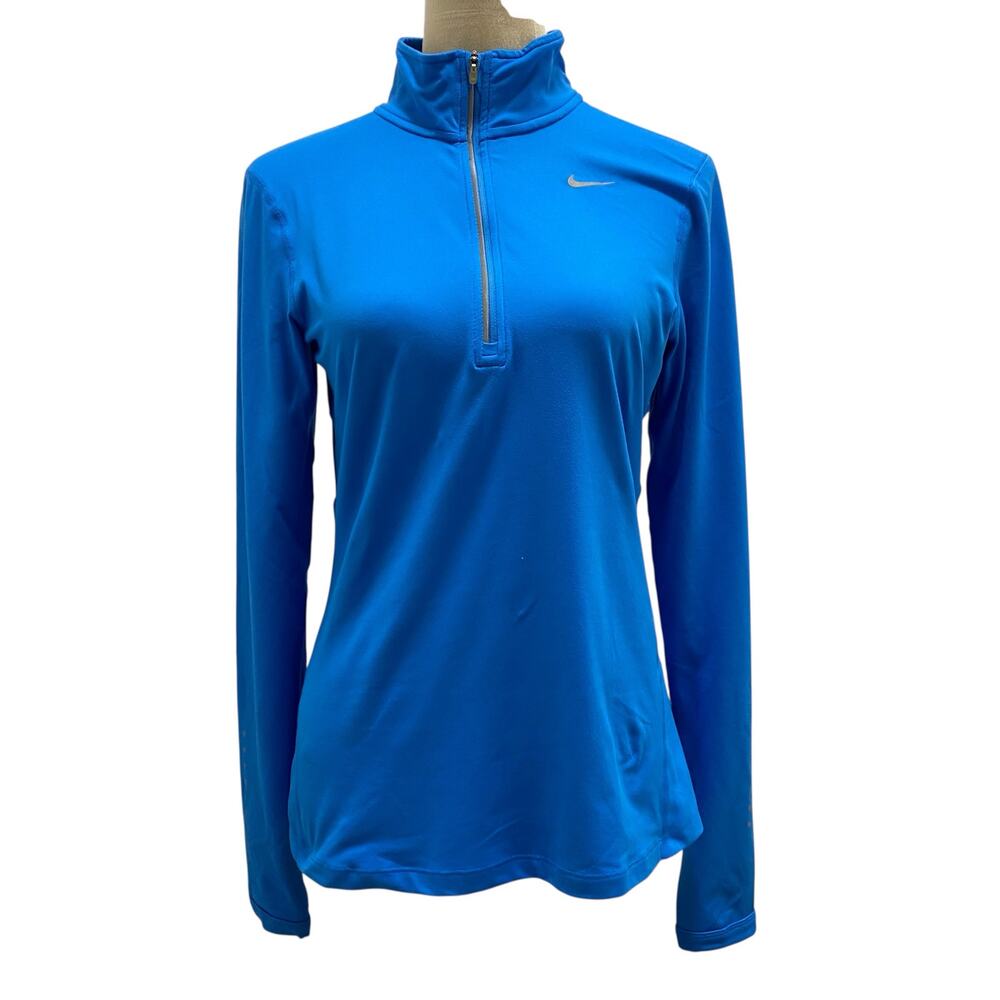 Women’s Light Blue Nike Dri-Fit Nike Running Half Zip Sweater Size Small